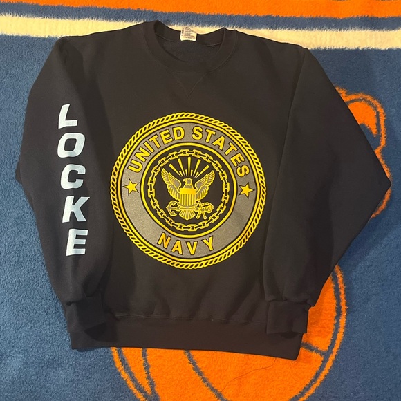 VINTAGE US NAVY SWEATSHIRT - Picture 1 of 7